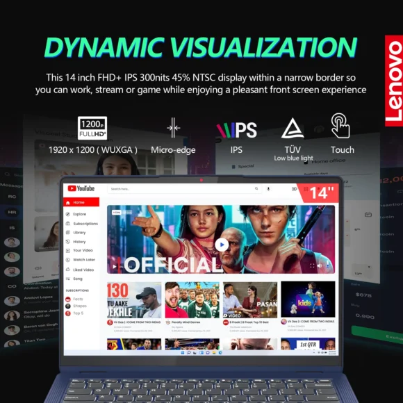 Lenovo IdeaPad Flex 5 2 in 1 Laptop Touchscreen, 14 Inch FHD Ultra Thin Light Touch Screen Convertible, Intel Core i5, 16GB RAM 2TB SSD, Windows 11 Pro-4